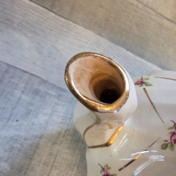 Vintage Sadler Rosebud Tea Set Gold Trim Teapot 4 Mugs - Picture 11 of 13